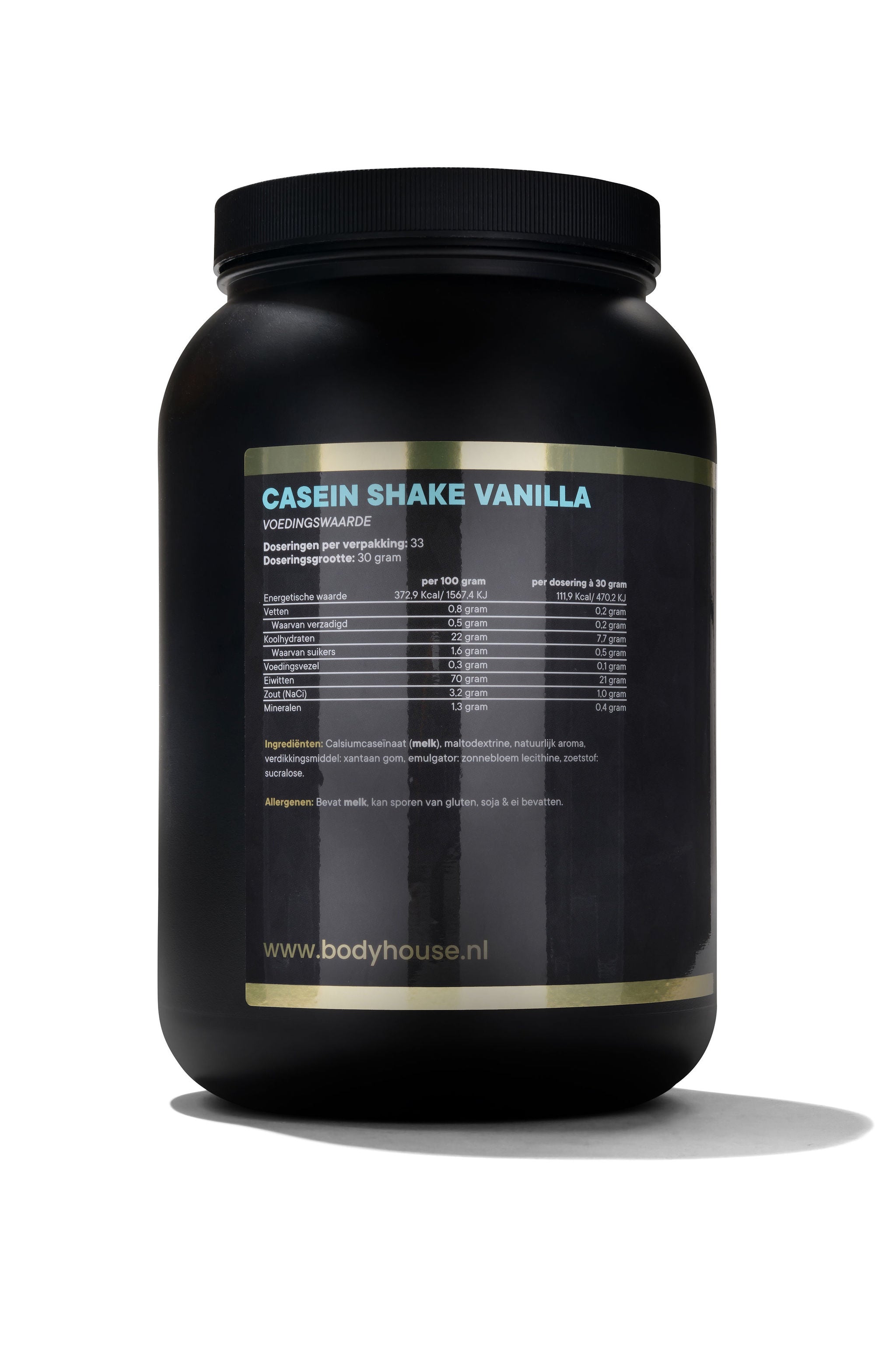 Caseine Shake Vanilla www.bodyhouse.nl